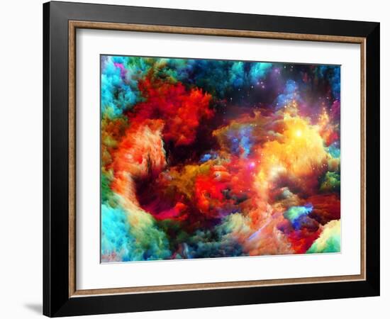 Cool Fractal Paint-agsandrew-Framed Art Print