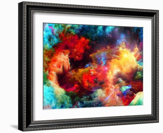 Cool Fractal Paint-agsandrew-Framed Art Print