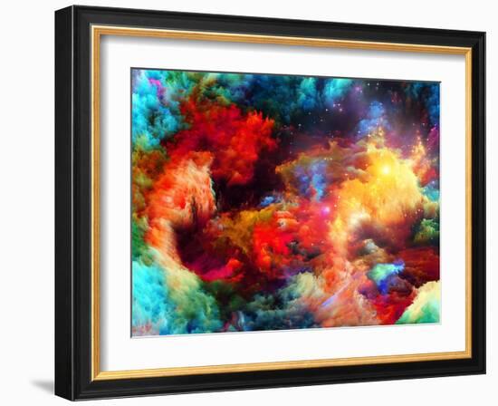 Cool Fractal Paint-agsandrew-Framed Art Print