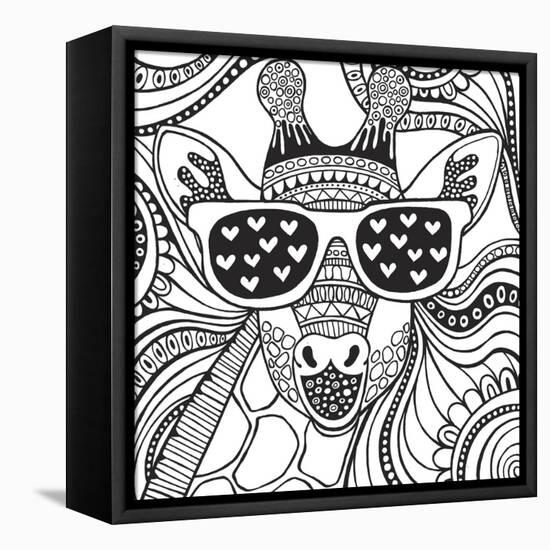 Cool Giraffe-Hello Angel-Framed Premier Image Canvas