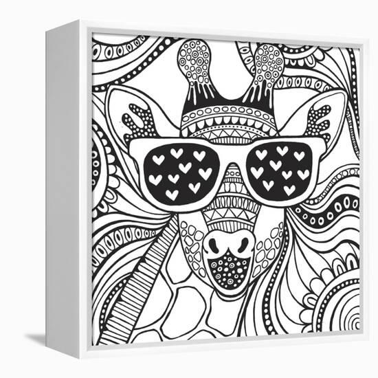 Cool Giraffe-Hello Angel-Framed Premier Image Canvas