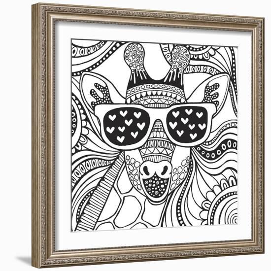 Cool Giraffe-Hello Angel-Framed Giclee Print