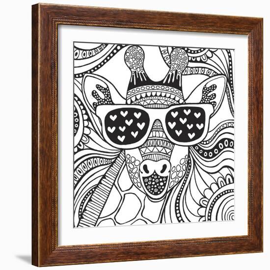 Cool Giraffe-Hello Angel-Framed Giclee Print