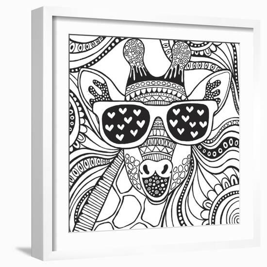 Cool Giraffe-Hello Angel-Framed Giclee Print