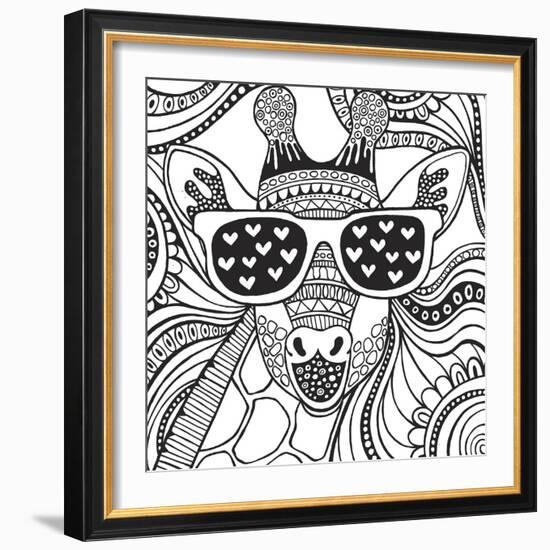 Cool Giraffe-Hello Angel-Framed Giclee Print