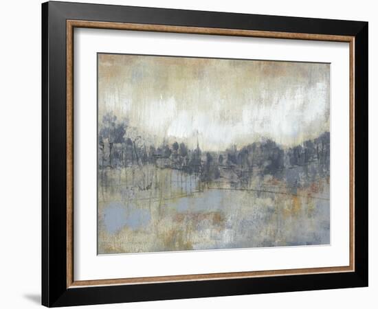 Cool Grey Horizon I-Jennifer Goldberger-Framed Art Print