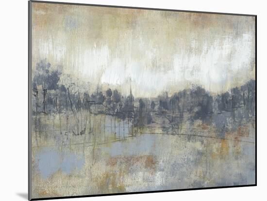 Cool Grey Horizon I-Jennifer Goldberger-Mounted Art Print