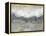 Cool Grey Horizon I-Jennifer Goldberger-Framed Stretched Canvas