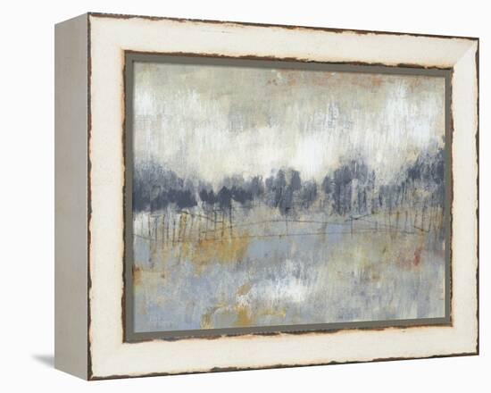 Cool Grey Horizon II-Jennifer Goldberger-Framed Stretched Canvas