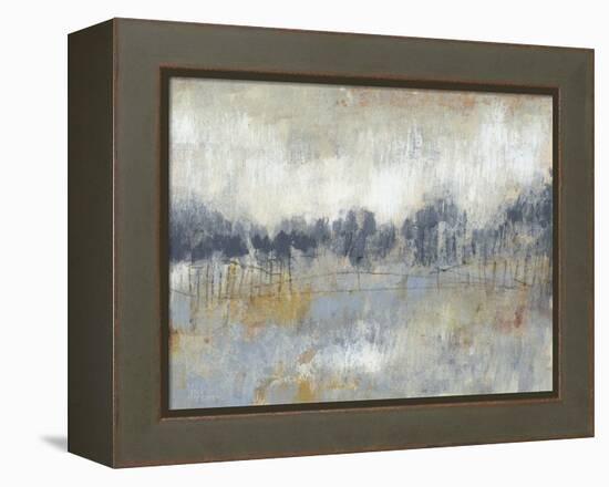 Cool Grey Horizon II-Jennifer Goldberger-Framed Stretched Canvas