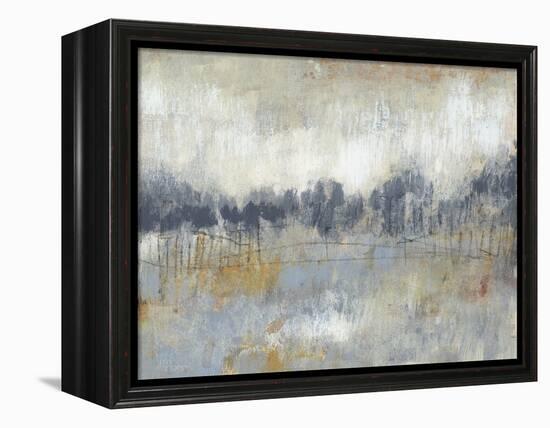 Cool Grey Horizon II-Jennifer Goldberger-Framed Stretched Canvas