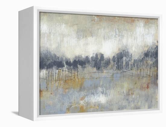 Cool Grey Horizon II-Jennifer Goldberger-Framed Stretched Canvas