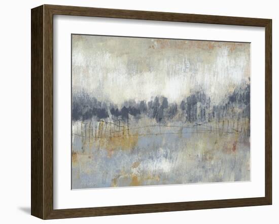 Cool Grey Horizon II-Jennifer Goldberger-Framed Art Print