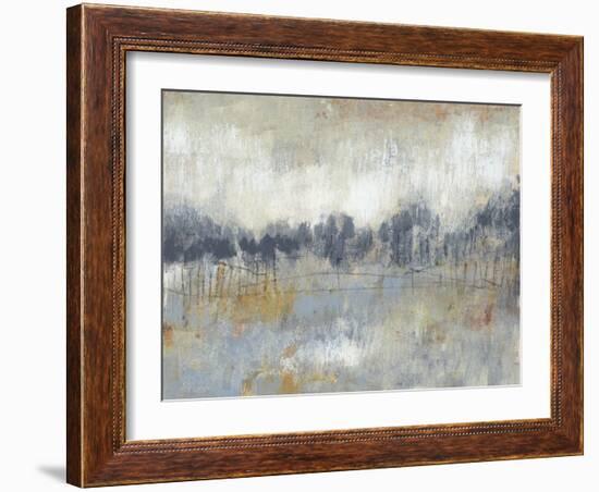 Cool Grey Horizon II-Jennifer Goldberger-Framed Art Print