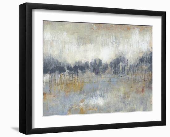 Cool Grey Horizon II-Jennifer Goldberger-Framed Art Print