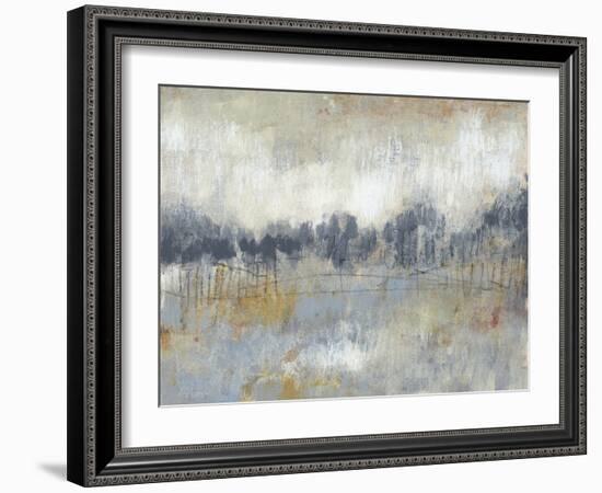 Cool Grey Horizon II-Jennifer Goldberger-Framed Art Print