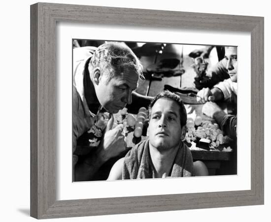 Cool Hand Luke, George Kennedy, Paul Newman, Lou Antonio, 1967-null-Framed Photo