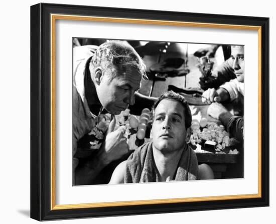 Cool Hand Luke, George Kennedy, Paul Newman, Lou Antonio, 1967-null-Framed Photo