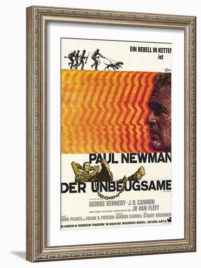 Cool Hand Luke, German Movie Poster, 1967-null-Framed Art Print