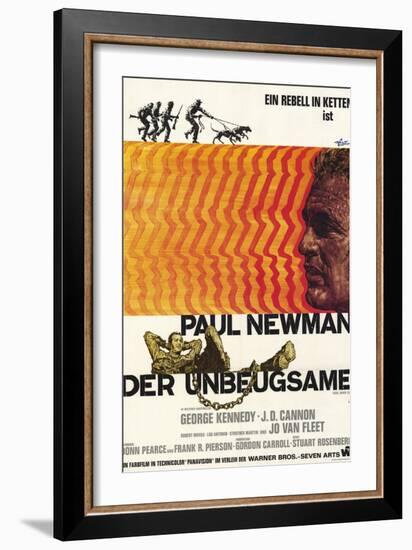 Cool Hand Luke, German Movie Poster, 1967-null-Framed Art Print