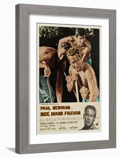 Cool Hand Luke, Italian Movie Poster, 1967-null-Framed Art Print