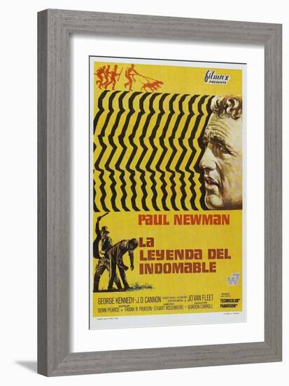 Cool Hand Luke, Spanish Movie Poster, 1967-null-Framed Art Print