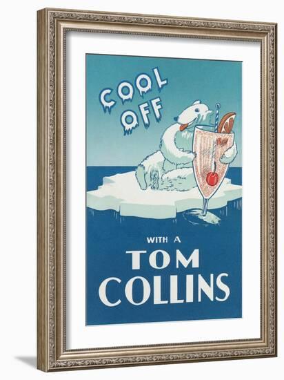 Cool Off with a Tom Collins-null-Framed Art Print