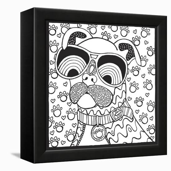 Cool Pooch-Hello Angel-Framed Premier Image Canvas