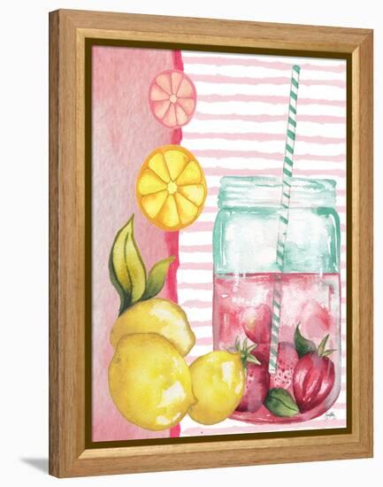 Cool Refreshments I-Elizabeth Medley-Framed Stretched Canvas
