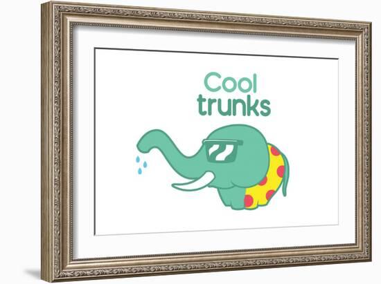 Cool Trunks-Enrique Rodriguez Jr.-Framed Art Print