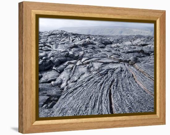 Cooled Lava from Recent Eruption, Kilauea Volcano, Hawaii Volcanoes National Park, Island of Hawaii-Ethel Davies-Framed Premier Image Canvas