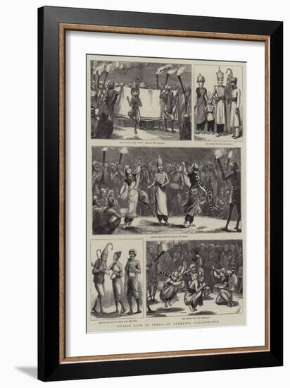 Coolie Life in India, an Operatic Performance-Harry Hamilton Johnston-Framed Giclee Print