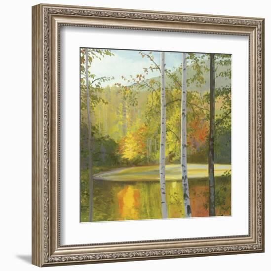 Cooper Lake, Autumn-Elissa Gore-Framed Art Print