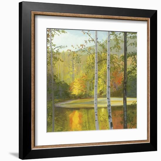 Cooper Lake, Autumn-Elissa Gore-Framed Art Print