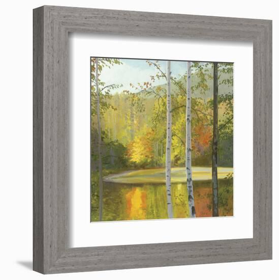 Cooper Lake, Autumn-Elissa Gore-Framed Art Print