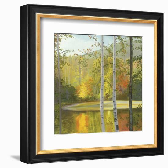 Cooper Lake, Autumn-Elissa Gore-Framed Art Print