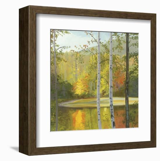 Cooper Lake, Autumn-Elissa Gore-Framed Art Print