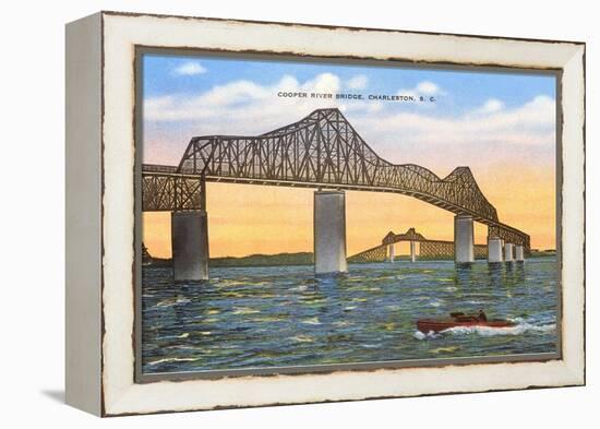 Cooper River Bridge, Charleston, South Carolina-null-Framed Stretched Canvas
