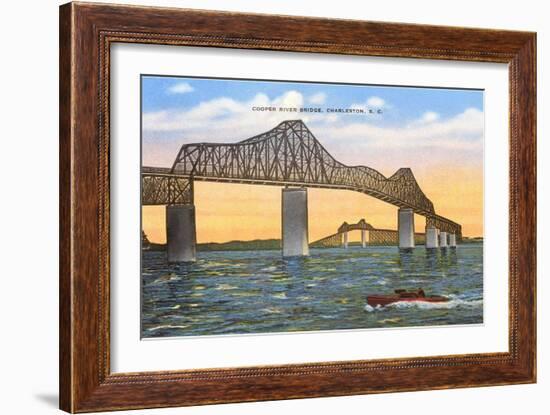 Cooper River Bridge, Charleston, South Carolina-null-Framed Art Print