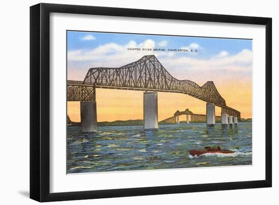 Cooper River Bridge, Charleston, South Carolina-null-Framed Art Print