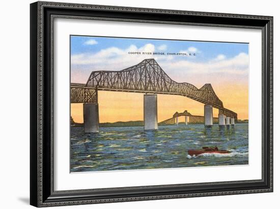 Cooper River Bridge, Charleston, South Carolina-null-Framed Art Print