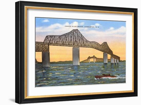 Cooper River Bridge, Charleston, South Carolina-null-Framed Art Print