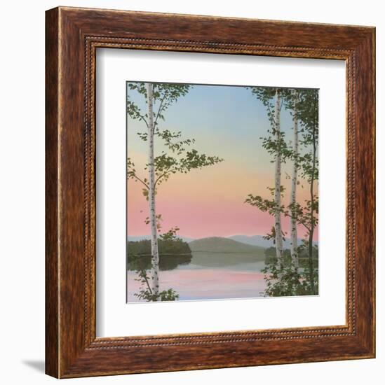 Cooper Sunset Birches-Elissa Gore-Framed Art Print