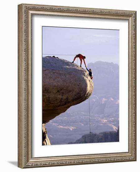 Cooperating Climbers-null-Framed Photographic Print