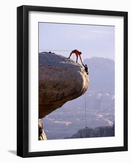 Cooperating Climbers-null-Framed Photographic Print