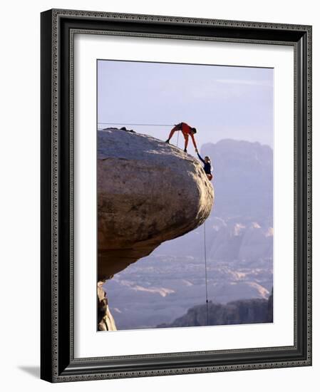 Cooperating Climbers-null-Framed Photographic Print