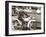 Cop on Motorcycle in Parade-null-Framed Art Print