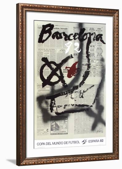Copa del Mundo de Futbol 82-Antoni Tapies-Framed Collectable Print