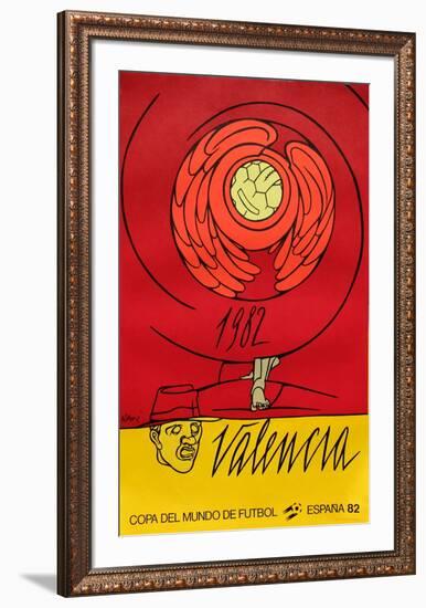 Copa del Mundo de Futbol 82-Valério Adami-Framed Collectable Print