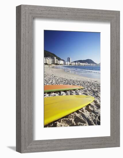Copacabana Beach, Rio de Janeiro, Brazil, South America-Ian Trower-Framed Photographic Print